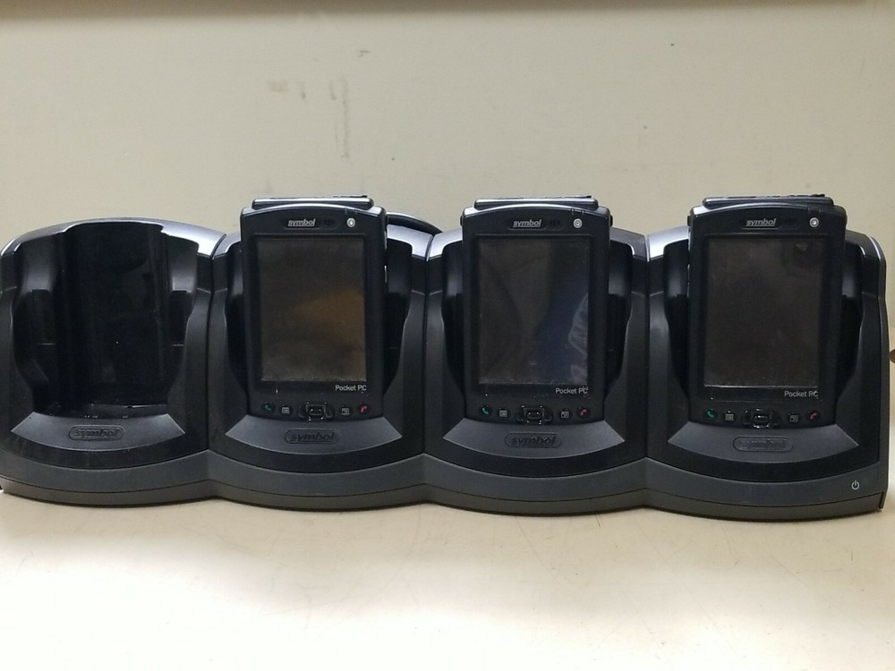 3 Symbol MC50 Pocket PC Mobile Handheld Barcode Scanners W/ Charging Station
