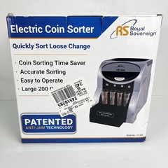 Royal Sovereign USD Coin Sorter, Patented Anti-Jam Technology with Coin Wrappers
