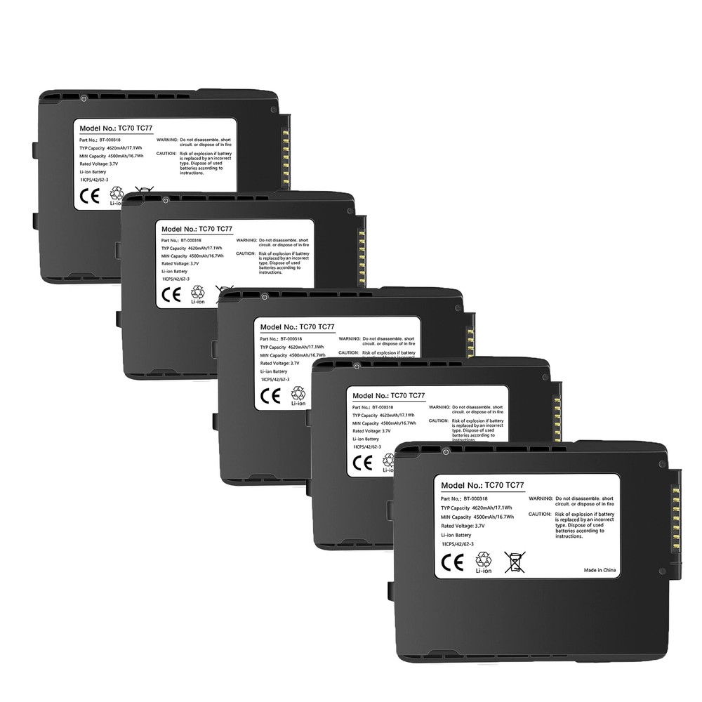 5PACK New Genuine BT-000318-01 Battery for Zebra TC77 TC55 TC70 TC72 TC75 US