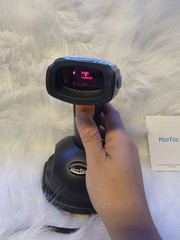 HooToo Bs036 433mhz Wireless Portable Barcode Scanner With Charging Base No Box