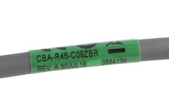 RS232 Cable; DB9F, Coiled, 9ft, Dark Grey (New)