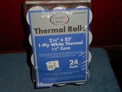 Cash Register Printer Receipt Thermal Paper Rolls 2 1/4″ x 85 ft 1/2″ Core 23 ct