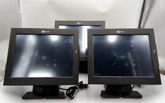 LOT OF 3 NCR 15″ Touchscreen POS Terminal 7754-XXXX-YYYY