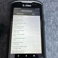 Zebra TC57HO TC57 Android Scanner 4G with Case, Screen Protector, and Charger