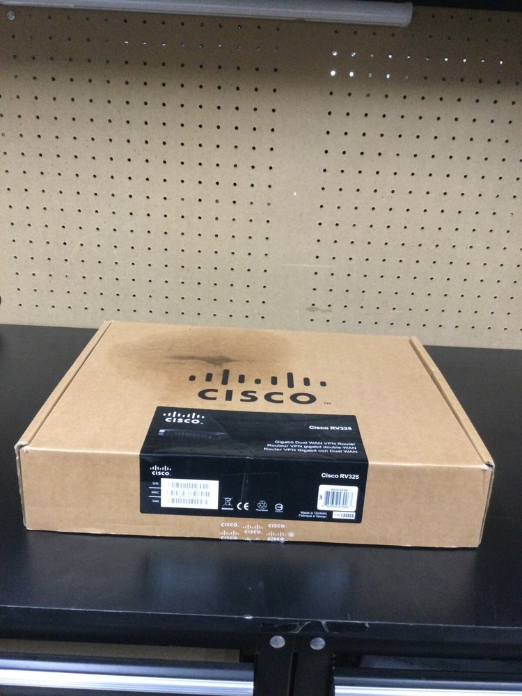 NOB Cisco RV325-K9 Dual Gigabit WAN VPN Router.NEW IN OPEN BOX.