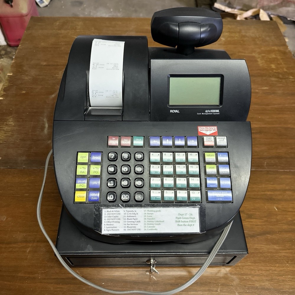 Royal Alpha 1000ML Cash Register Cash Management With Keys