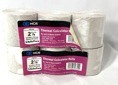 NCR Thermal Calculator Rolls 2 1/4″x 165′ 2 Packs For TI AIMS Hanimex Rockwell