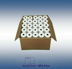 3 1/8″ x 43′ BPA Free Thermal Register Paper – Case of 50 Rolls