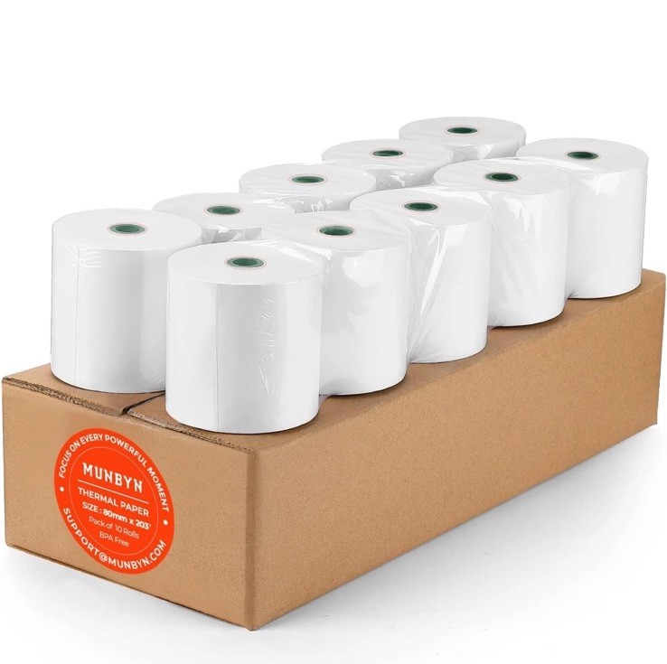 Thermal Paper 3 1/8 X 230Ft, 10 Rolls Receipt Paper Work for Star Micronics TSP1