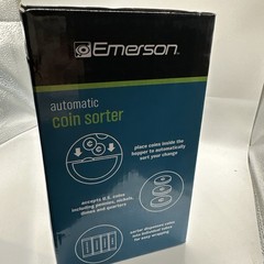 Emerson Automatic Coin Sorter 4 Barrel USA Currency Organizer FBA_1633724