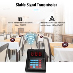 Retekess TD165 Restaurant Pager System for Wireless Beeper 10 Beepers For Cafe