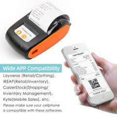 58mm Portable BT Thermal Receipt Printer Wireless Handheld POS US B8T8