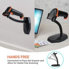 Universal Barcode Scanner Stand Hands Free Scanning Reader Cradle Wall Mountable