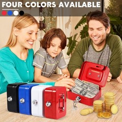 Tandefio 12 Pcs Small Money Cash Lock And Slot Metal For Cash Steel Organizer