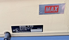 MAX ELECTRONICS CO. MODEL R-210 Electronic, JAPAN, TURNS ON Cash Register