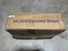 Qty. 20,000 – $5,000 Brown Self-Sealing Currency Straps / Bands