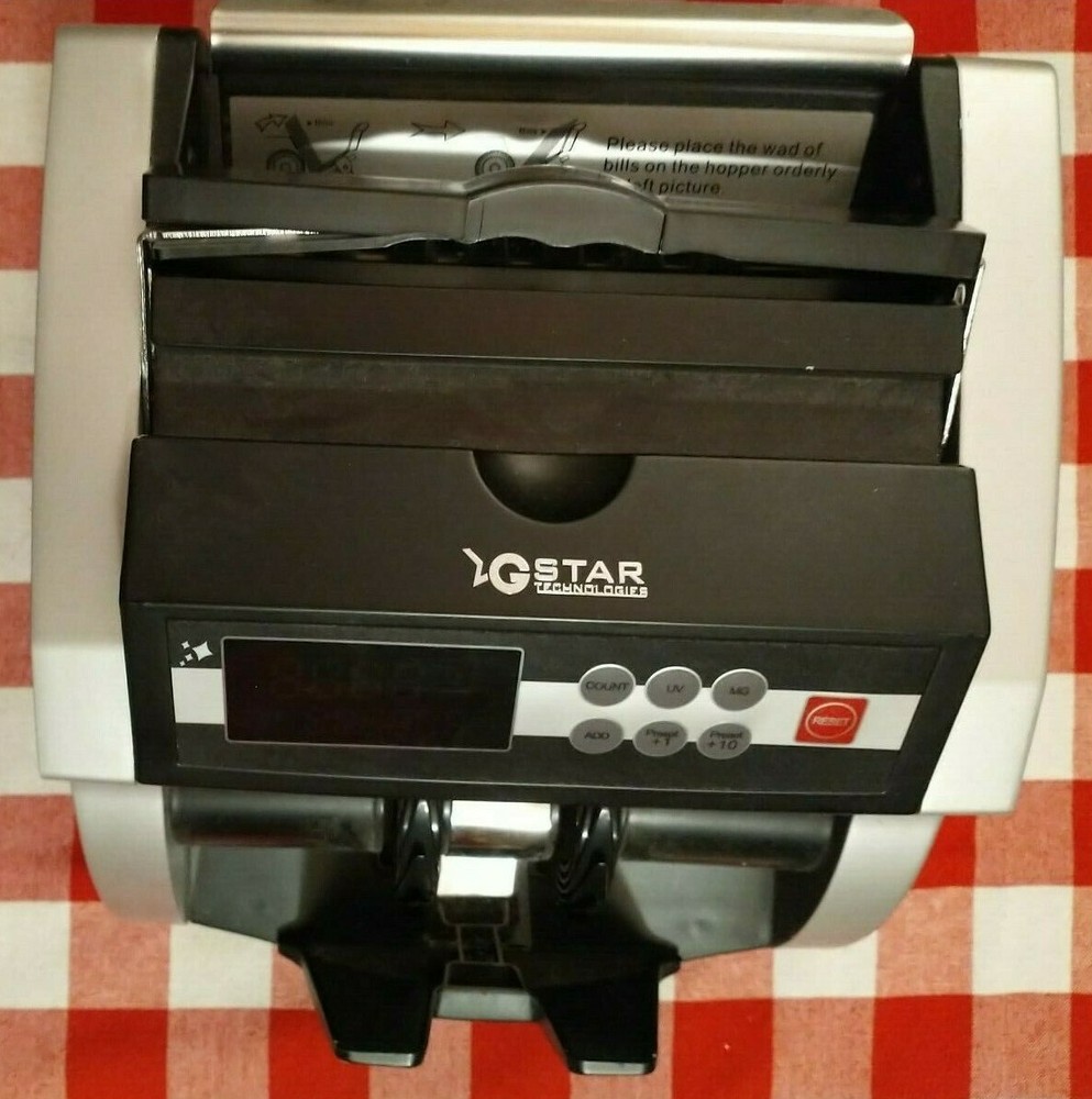G-Star Technologies Bill Counting Machine Model NX-720B w/Box, Brush Belt Manual