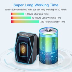 Eyoyo Barcode Scanner 1D Laser Finger Ring Reader Wireless Bluetooth for Iphone