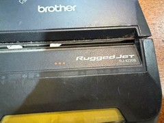 Brother RuggedJet RJ-4230B 4in Direct Thermal Mobile POS Printer Bluetooth USB