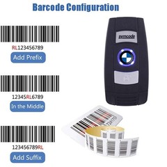 Bluetooth Barcode Scanner 1D Laser Wireless 3in1 BT USB Wired 2.4G Reader