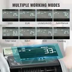 VEVOR Money Counter Bill Counting Machine UV MG IR DD USD EUR Small Business