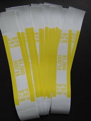 20 – Yellow $1,000 Cash Money Self-Sealing Straps Currency Bands