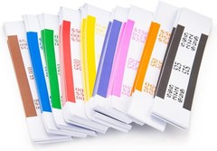 Money Band Bundles Self Sealing Currency Straps Assorted 720 Count