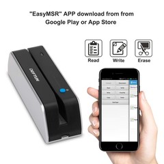 Deftun Bluetooth MSR-X6(BT) MSRX6BT Stripe Card Reader Encoder Mini Black
