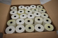 Iconex 3″ x 90ft 2-Ply We/Ca 7706 Impact Printing Carbonless Paper Rolls 50 Pack