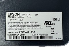 Epson TM-T88VI M338A Compact POS Thermal Receipt Printer Bluetooth USB LAN