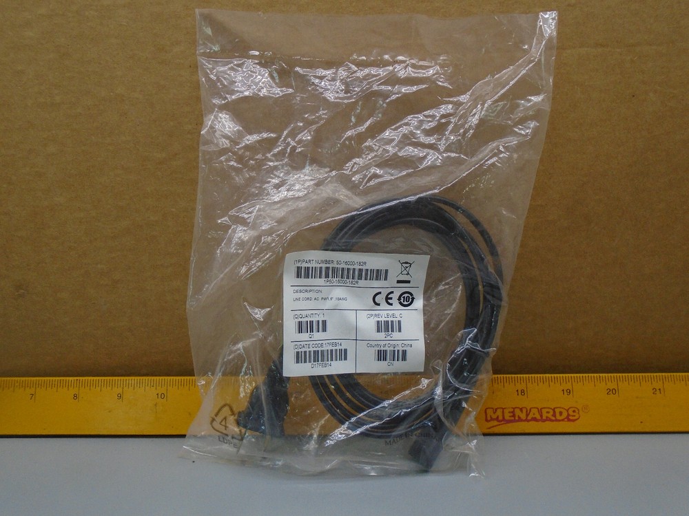 Zebra Symbol Motorola Standard Power Cord 50-16000-182R N113