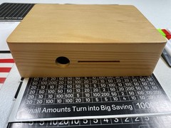 Money-Savings-Box: Cash Savings Box with $10K, 5K, 3K, 2K, 1K, $500 Solid Wood