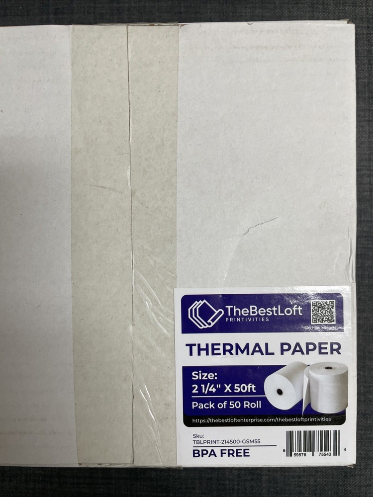 32 Rolls Thermal Paper 3 1/8″ x 190′ POS Cash Register Rolls BPA Free