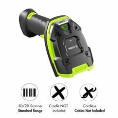Zebra DS3678 SR0F003VZWW Cordless 2D 1D Barcode Scanner Ultra Rugged