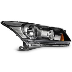 Headlights 08-12 Honda Accord 4Dr Black Amber Reflector 33100TA0A01 33150TA0A01