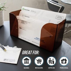 Acrylic Check Tray 2.5mm Thickness Deposit Ticket Cheque Holders Slips
