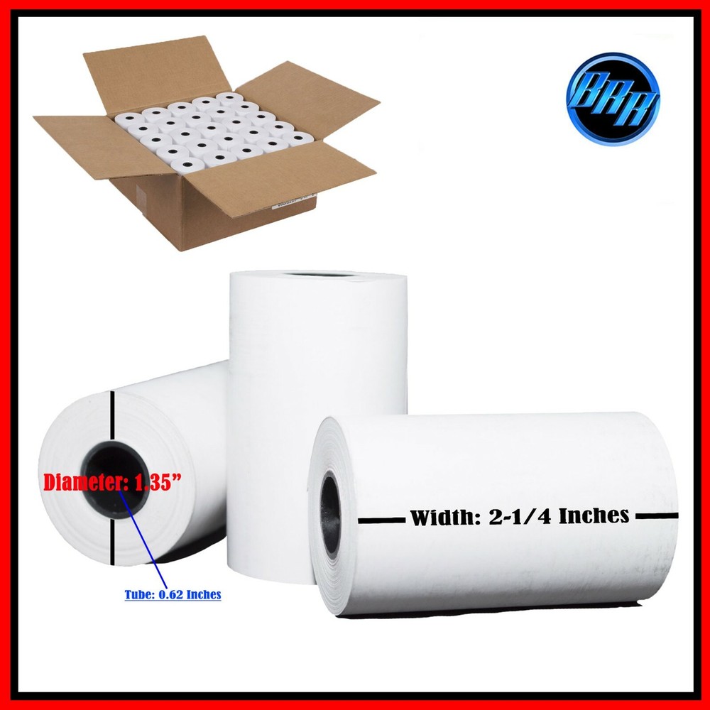 VX520 PAPER 2 1/4 X 50′ (100 ROLLS) SAME DAY FREE SHIPPING BUYREGISTERROLLS®