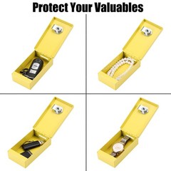 Metal Box for Gambler, Casino Cash Box with Money Slot and 2 Keys, Portable W…