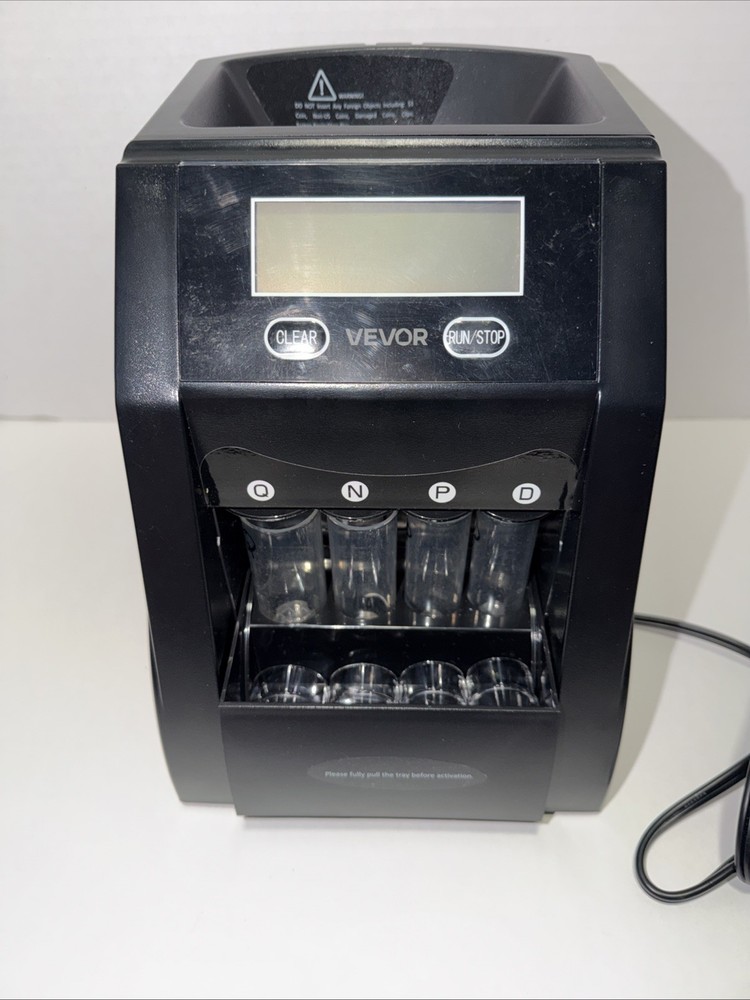 VEVOR SS1350 USD Coin Sorter Coin Tested and Working
