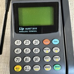 Lipman NURIT 3010 Wireless POS Credit Card Terminal w Case Charger Powers On
