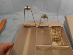 Vintage HD Indiana Cash Drawer Co. Metal Lockable Box Drawer, no key.