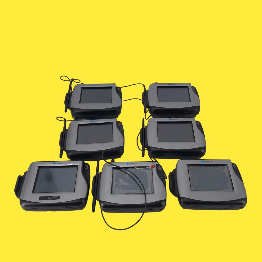LOT OF 7 AS IS Verifone MX870 Touchscreen Credit Card Payment Terminal #383
