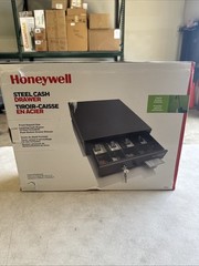 Honeywell Tiered CantiDoor Lever Cash Box 4 Bill 5 Coin Slots Key Lock Steel