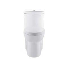 Sublime One Piece Elongated Toilet with Touchless Retrofit Dual Flush 1.1/1.6…