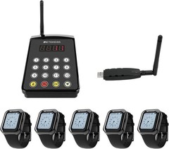 Retekess TD154 Waitress Pager System, Restaurant Pagers for Servers, Magnetic Ch