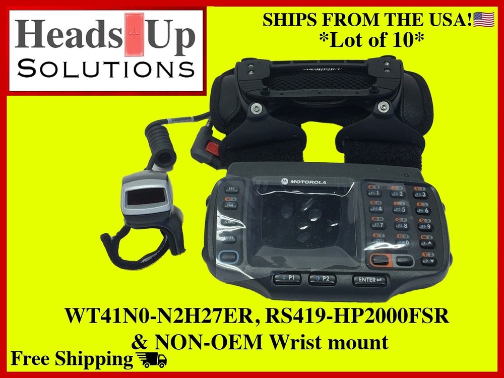 Lot of 10 REFURBISHED WT41N0-N2H27ER, RS419-HP2000FSR & NEW NON-OEM Wrist mount
