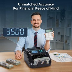MUNBYN IMC51 Money Counter Machine Count Value, Add+Batch/Add+ Value Black