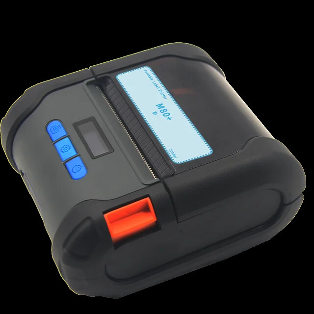 80mm Portable BT Thermal Receipt and Label Printer Support Android IOS for print