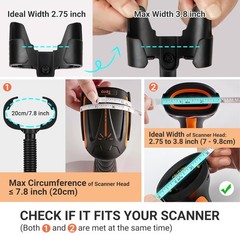 Tera Universal Barcode Scanner Stand Hands Free Barcode Scanning Bar-Code Reade