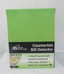 12 Packs Counterfeit Money Detector Pen Marker Fake Dollar Bill Currency Check